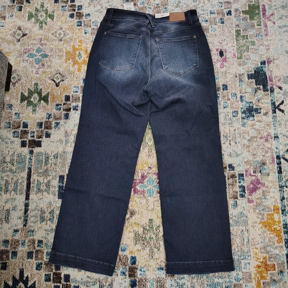 New Judy Blue Womens Jeans 14W Plus Size Wide Leg Elena JB82642DK-CO-PL - Picture 2 of 6